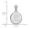 Black Bow Jewelry 10k White Gold The Citadel Bulldogs NCAA Small Pendant - 2 of 3