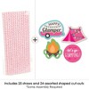 Big Dot of Happiness Let's Go Glamping - Paper Straw Decor - Camp Glamp Party or Birthday Party Striped Decorative Straws - Set of 24 - 2 of 4