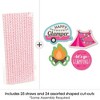 Big Dot of Happiness Let's Go Glamping - Paper Straw Decor - Camp Glamp Party or Birthday Party Striped Decorative Straws - Set of 24 - image 2 of 4