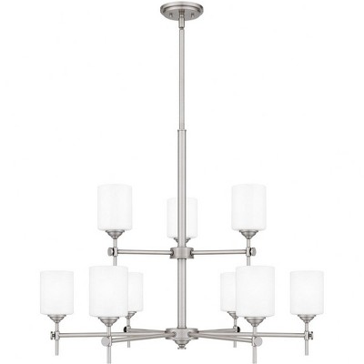 Quoizel Lighting Aria 9 - Light Chandelier in  Antique Polished Nickel