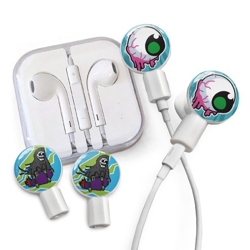 Dekaslides Earbuds 2 Pairs Graphics Dripping Eyeball Grim