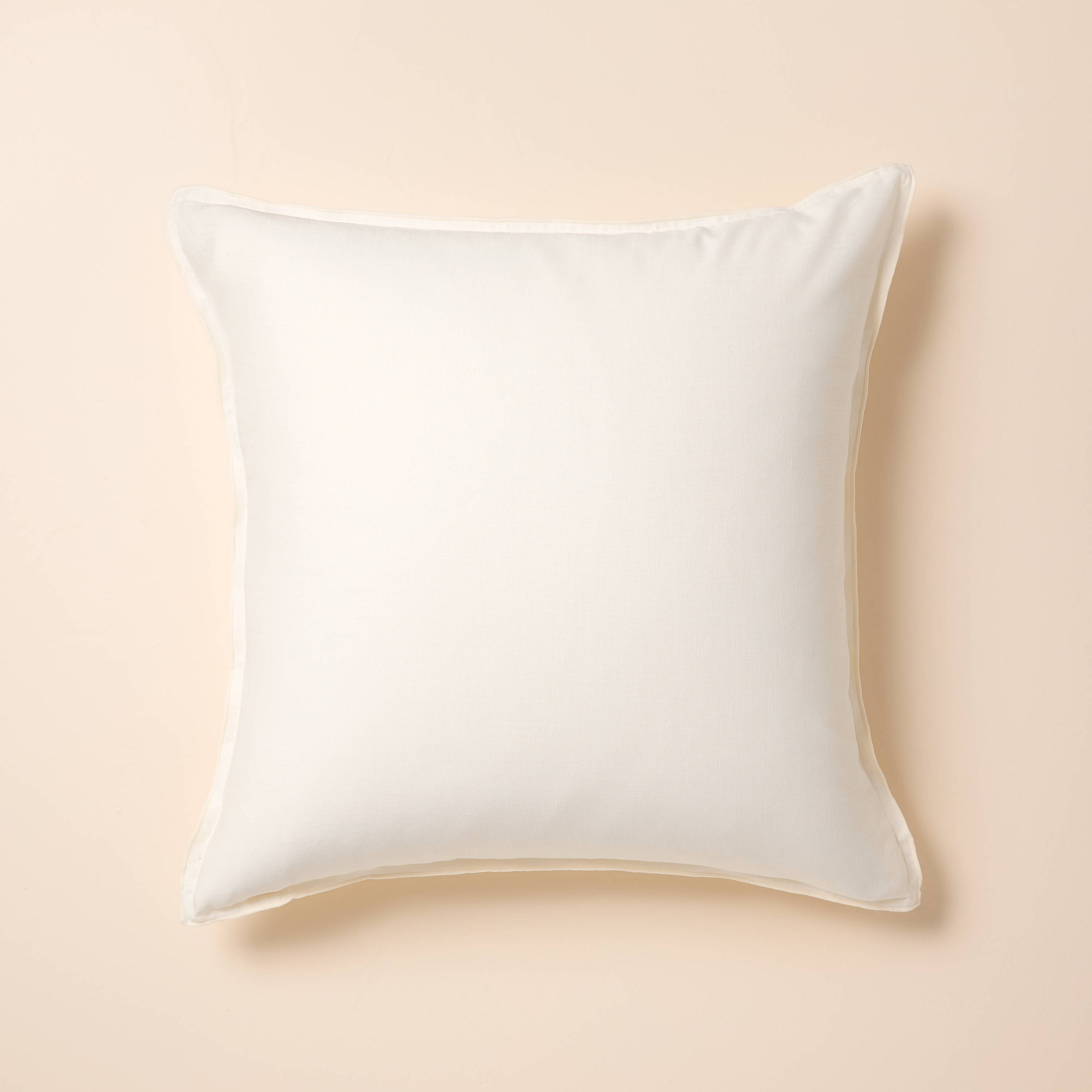 26"x26" Solid Euro Square Throw Pillow Sour Cream - Hearth & Hand™ with Magnolia