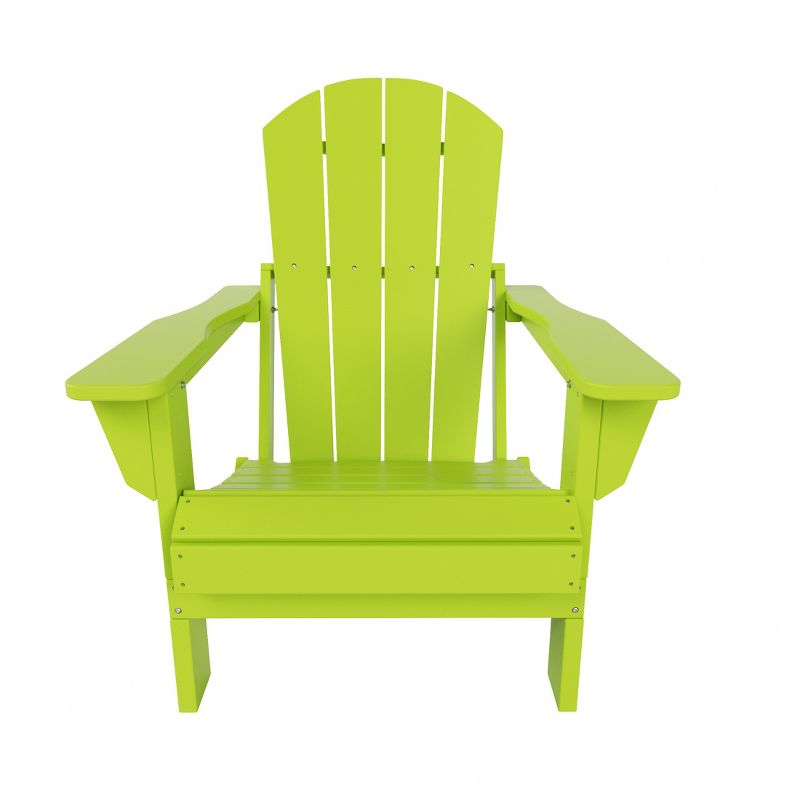 WestinTrends Malibu HDPE Outdoor Patio Folding Poly Adirondack Chair, 4 of 10