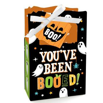Big Dot of Happiness You've Been Booed - Ghost Halloween Party Favor Boxes - Set of 12