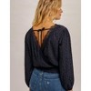 Women's Eliana Animal Print V Neck Blouse - Hem & Thread - 2 of 4