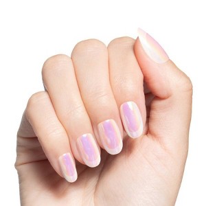 Olive & June Press-On Fake Nails - Maximalist - S Round - Unicorn French - 42ct - 1 of 4