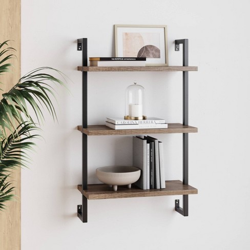 Matte Black Wall Shelves