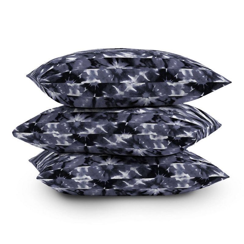 Wagner Campelo Shibori Stripes Outdoor Throw Pillow Black - Deny Designs, 4 of 5