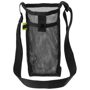 BABYYER Water Bottle Bag Mesh Portable Bottle Holder Carrier Adjustable Shoulder Strap for Sports Hiking Camping - 1 of 4
