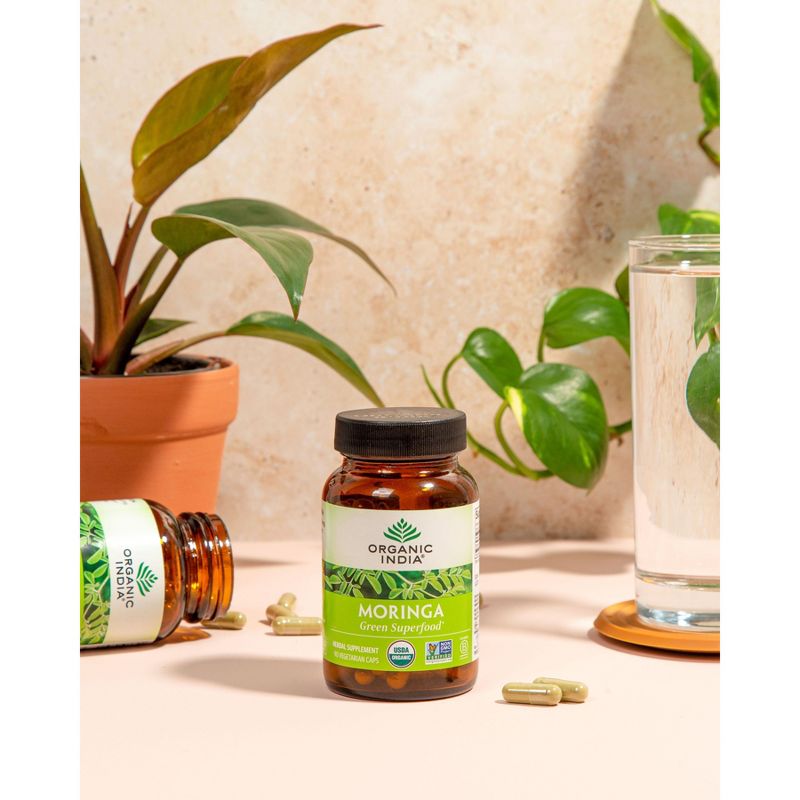 ORGANIC INDIA Moringa Herbal Supplement, 2 of 4