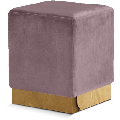 Meridian Furniture,Jax Velvet Ottoman/Stool