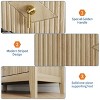 Dresser for Bedroom with 7 Drawers, 54" Wide Modern Chest of Drawers with Metal Handle, Wood Drawer Organizer for Bedroom, Living Room, Hallway - 4 of 4