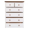 6 Drawer Dresser Chests for Bedroom,Wood Storage Chest of Drawers,Large Capacity Clothing Storage Organizer,Tall Dressers for Bedroom Hallway Entryway - 3 of 4