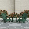 WestinTrends Dylan HDPE Outdoor Patio Adirondack Chairs with Ottomans and Side Table (5-Piece Conversation Set) - 2 of 4