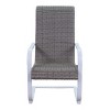 Courtyard Casual Santa Fe Aluminum Spring Chair Wicker Seat  Set of 4  Price is for set of 4 - 4 of 4