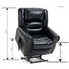 Power Lift Recliner Chair with USB Ports, Heat Massage Dual Motor Up to 350 LBS - 3 of 4