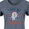 Women's - Instant Message - Take Me To The Ballgame Graphic T-shirt Dress - 2 of 4