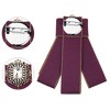 INSPIRE CHIC Women's Rhinestone Ribbon Brooch Pre-Tied Bow Tie 1 PCS - 3 of 4