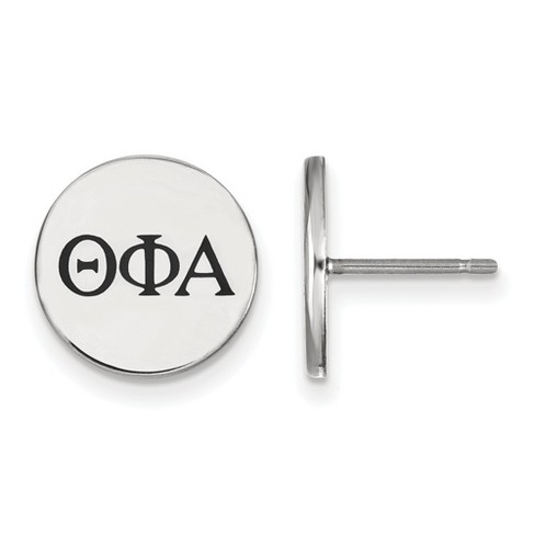 Black Bow Jewelry Sterling Silver Theta Phi Alpha Greek Life Stud Earring - image 1 of 3