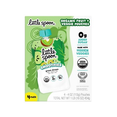 Little Spoon Green Dream Organic Kids' Smoothie - 16oz/4ct Refrigerated Pouches
