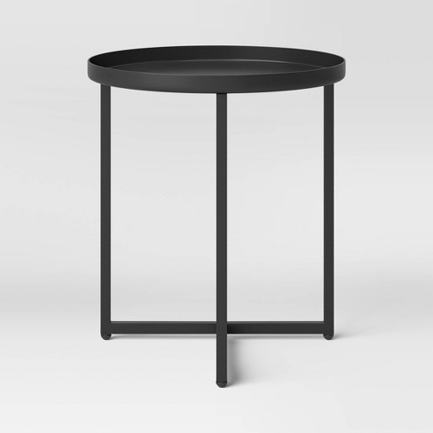 Target black metal store side table