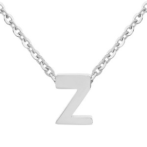 ELYA Women's Polished Initial Stainless Steel Necklace - ELYA - 1 of 4