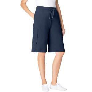 Woman Within Plus Size Cargo Short - 1 of 4