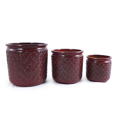 KTMBDW Plant Pots, Ceramic Planters with Drainage Holes,Nursery Planting Pot for Indoor Out Door Plants