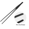 Unique Bargains Aquarium Tweezers Stainless Steel Tweezers for Plants Pets Black 1 Pcs - 3 of 4
