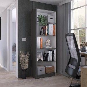 NicBex Bookcases for Living Room Modern 4-Shelf Home Bookcase Display Unit Bookshelf for Home Office, and Bedroom Storage - 1 of 4