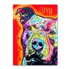 Trademark Fine Art -Dean Russo 'Thoughtful Pitbull' Canvas Art-18x24 - 2 of 3