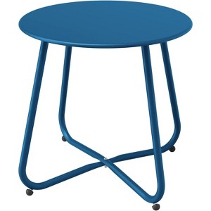 Senpuki Versatile Indoor & Outdoor End Table - 18" Round Side Table , UV & Rust Resistant Finish - 1 of 4