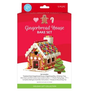 R&M International Gingerbread House 12 Piece Gift Set - 1 of 3