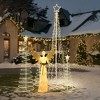 Yescom Holy 2-Pack 5.5ft Lighted Outdoor Crystal Large Angel Christmas Decor LED Holiday Display Yard Event Warm White - 2 of 4