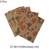 Unique Bargains Gift Wrap Paper Christmas Yellow Kraft 27.56"x19.69" 5Pcs - 3 of 4