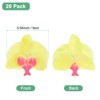 Unique Bargains Silk Plastic Durable Handcrafted Artificial Orchid Flower Heads 20 Pcs - 3 of 4
