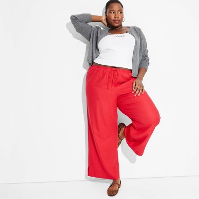 Women's Pull-On Linen Pants - Wild Fable™