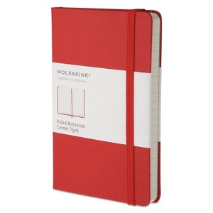 Moleskin Hard Cover Notebook - Red Cover - 5.5" x 3.5" - 192 Sheets - 1 of 1