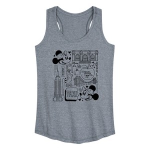 Women's - Disney - Mickey & Friends Graphic Racerback Tank - 1 of 4