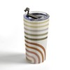 Colour Poems Bold Curvature Stripes I Travel Mug 20 oz Stainless Steel Travel Mug - Deny Designs - 3 of 4