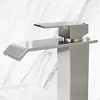 Waterfall Spout Bathroom Faucet,Single Handle Bathroom Sink Faucets - image 3 of 4