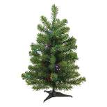 Northlight 2' Prelit Artificial Christmas Tree Canadian Pine - Multicolor LED Lights