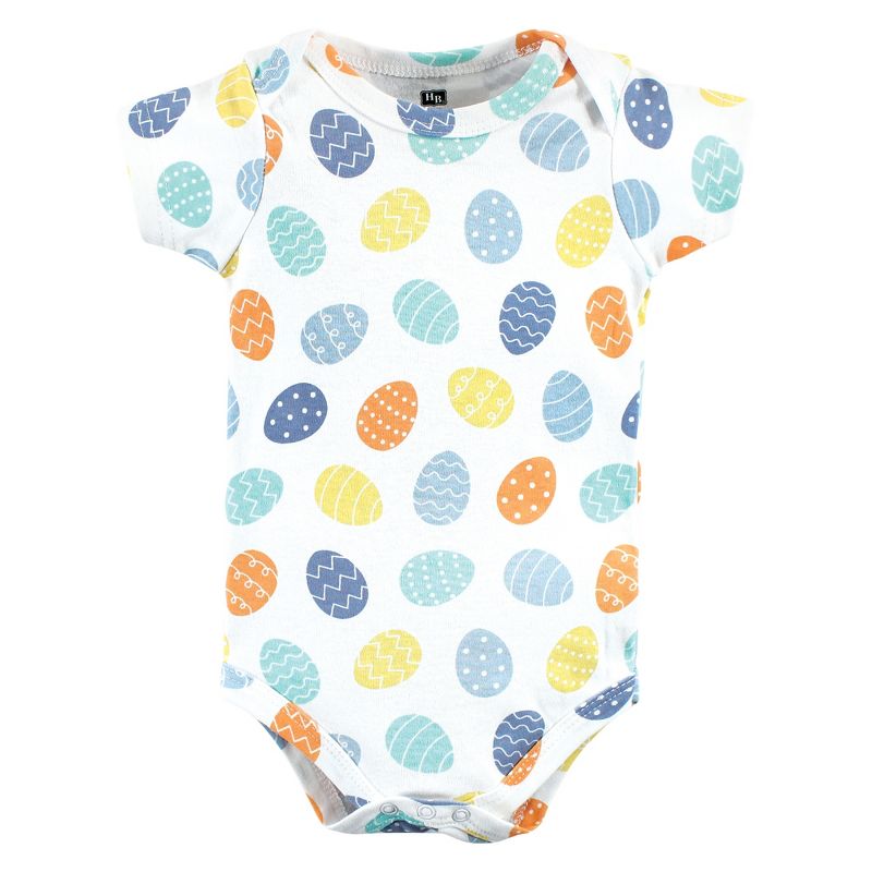 Hudson Baby Infant Boy Cotton Bodysuits, Hoppy Easter, 5 of 7
