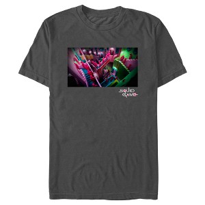 Men's Squid Game Guards on Staircase T-Shirt - 1 of 4