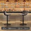 PAGED Modern Adjustable Swivel Bar Stools Set of 2, Ergonomic Bar Stools with Back Support for Kitchen Island, Home Bar - 3 of 4