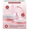 Travel Makeup Mirror with Lights and Magnification 10X, with Adjustable Stand - 3 of 4