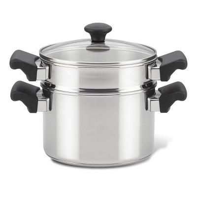 Farberware Classic Traditions 3qt Stainless Steel Sauce Pot with Steamer