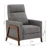 NicBex Leather Accent Chair,Upholstered Living Room Chair with High Backrest,Mid-Century Armchair,Push-Back Accent Chairs for Living Room - 3 of 4