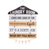 The Lakeside Collection Laundry Room Decor with Rustic Safety Pins Tip Jar and Humorous Sign - Sign with Clothespin Holder - 4 of 4