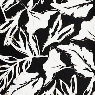 black/egret abstract leaf